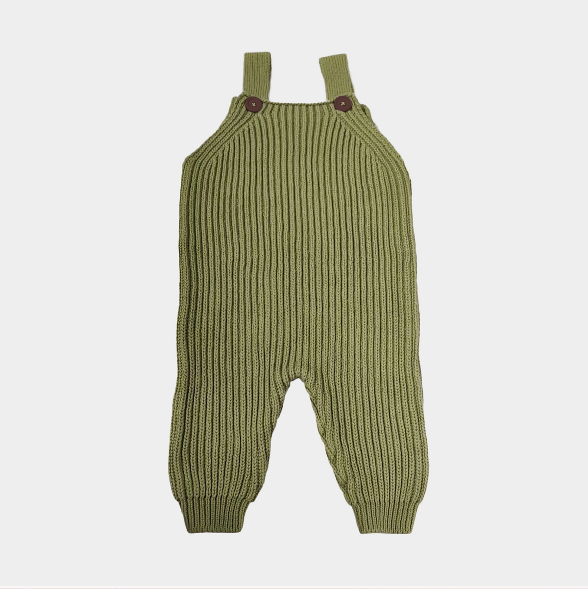 Moss Knitted Overalls