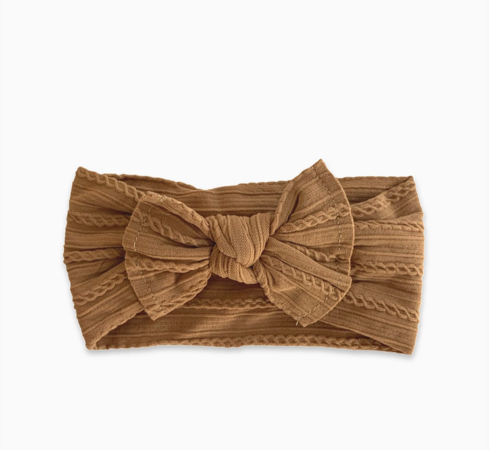 Caramel Bow Headband