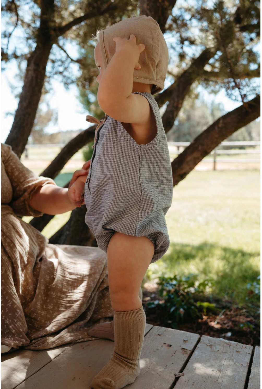 Finley Gingham Romper
