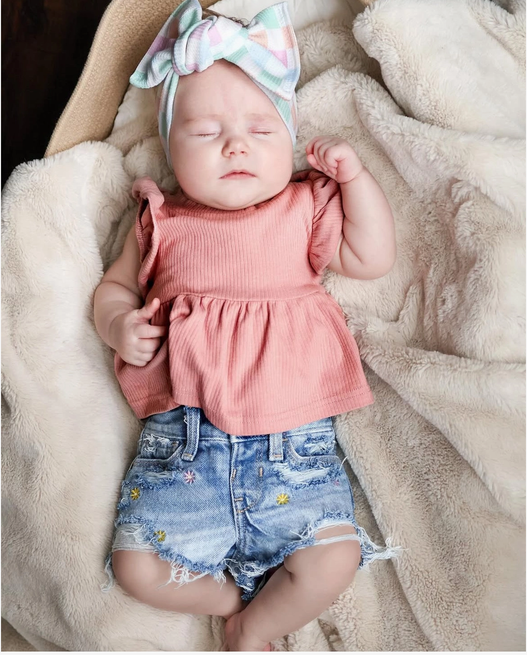 Dusty Pink Flutter Sleeve Top